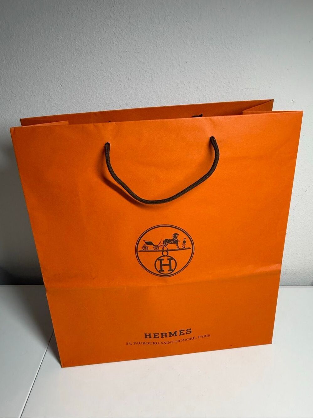 Hermes Orange Luxury Gift Shopping Bag Paper Bag 18″ x 16″